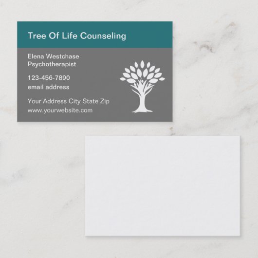 心モダン理療法士 名刺 (正面/裏面)