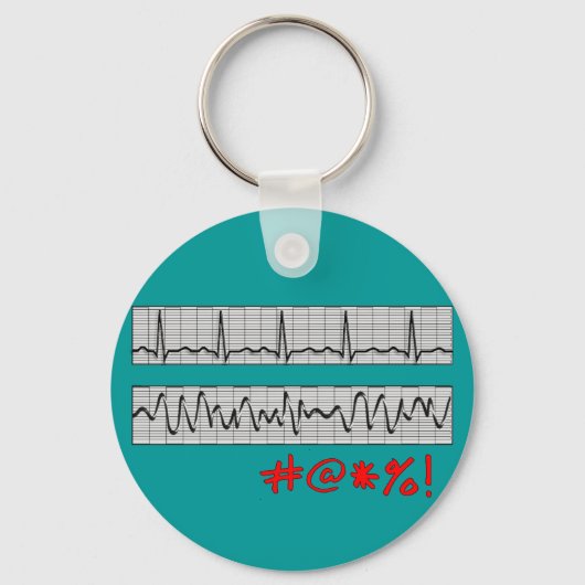 心リズおもしろいムストリップのギフト キーホルダー (正面)