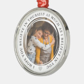 心信じに残るフォトキープサケの子 メタルオーナメント (左)