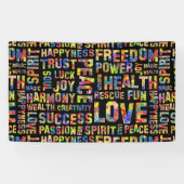 心前向きの考える一 横断幕 (横)