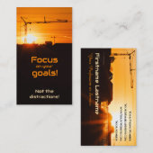 心前向きやる気を起こさせる引用文 名刺 (正面/裏面)