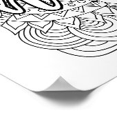 心前向き意欲を起こハート ポスター (角)