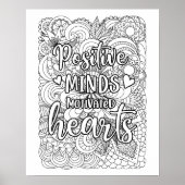 心前向き意欲を起こハート ポスター (正面)