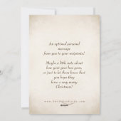 心地よいおよび喜びのクリスマスの写真カード シーズンカード (裏面)