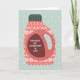 心地よいおよび喜びの休日カードの知らせ シーズンカード