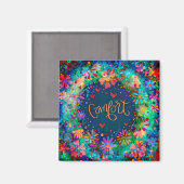 心地よいかわいらしおもしろいモダン吸光度 マグネット (正面/裏面)