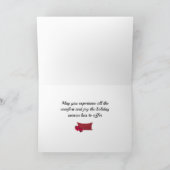 心地よいとジョイアームチェアホリデーグリーティングカード サンキューカード (内部)