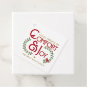 心地よいとジョイレッドグリーンクリスマスホリー フェイバータグ (インサイチュ)