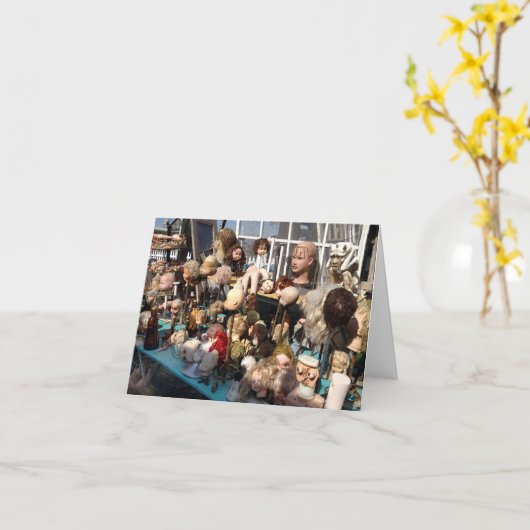 心地よいと喜びとスパイクの頭 カード (黄色い花)