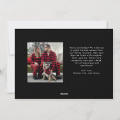 心地よいと喜びの写真の良い知らせ シーズンカード (裏面)