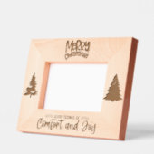 心地よいと喜びの良い知らせ レーザー彫刻フレーム (左)