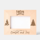 心地よいと喜びの良い知らせ レーザー彫刻フレーム (正面)