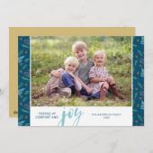 心地よいと喜びの記事 |写真クリスマス シーズンカード (正面/裏面)