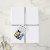 心地よいと歓喜の予報クリスマスキャロラー ギフトタグ (より糸付き)