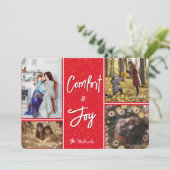 心地よいとJoy in Red Photo Christmas Card 招待状 (スタンド正面)