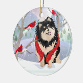 心地よいとJOY with year – フィンランド語ラプーンオーナメント セラミックオーナメント (左)