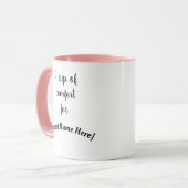 心地よいのパーソナライズなコーヒー・マグ11ozのコップ マグカップ (正面左)