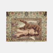 心地よいの守り神 フリースブランケット (正面(横))