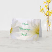 心地よいの言葉デイジーが良くなる カード (黄色い花)