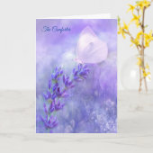 心地よいの詩 – ベビー悔やみや弔慰 カード (黄色い花)