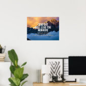 心地よいは君を導き出さない ポスター (ホームオフィス)