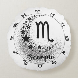 心地よいクッション：内側の蠍座を受け入れる ラウンドクッション