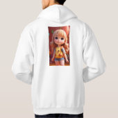 「心地よいクラシック：ベーシック・フード付きスウェットシャツ」 パーカ (裏面)