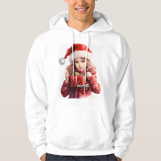 「心地よいクラシック：ベーシック・フード付きスウェットシャツ」 パーカ (正面)