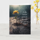 心地よいグリーティングカード カード (黄色い花)