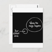 心地よいゾーンから出る ポストカード (正面/裏面)