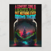 心地よいゾーンは美しい場所 |やる気を起こさせる | ポストカード (正面)