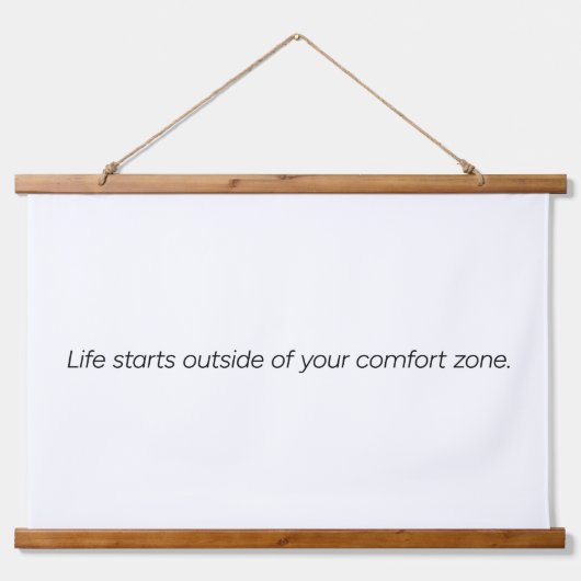 心地よいゾーンウッドトップウォールタペストリー 吊り下げ型タペストリー (正面)