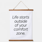 心地よいゾーンウッドトップウォールタペストリー 吊り下げ型タペストリー (正面)