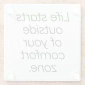 心地よいゾーンガラスコースター ガラスコースター (裏面)