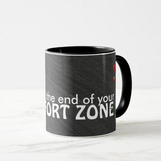 心地よいゾーン引用文オンクラックボード マグカップ (正面右)