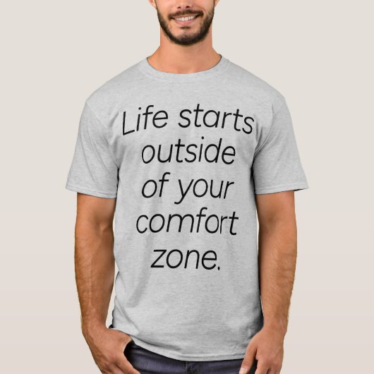 心地よいゾーン男性用Tシャツ Tシャツ (正面)