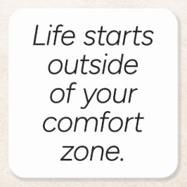 心地よいゾーン紙コースター スクエアペーパーコースター