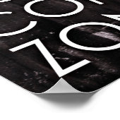 心地よいゾーン – 女性トレーニング やる気を起こさせる ポスター (角)