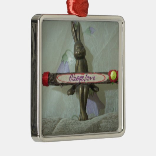 心地よいゾーンHakuna Matata常に贈り物を愛 メタルオーナメント (右)