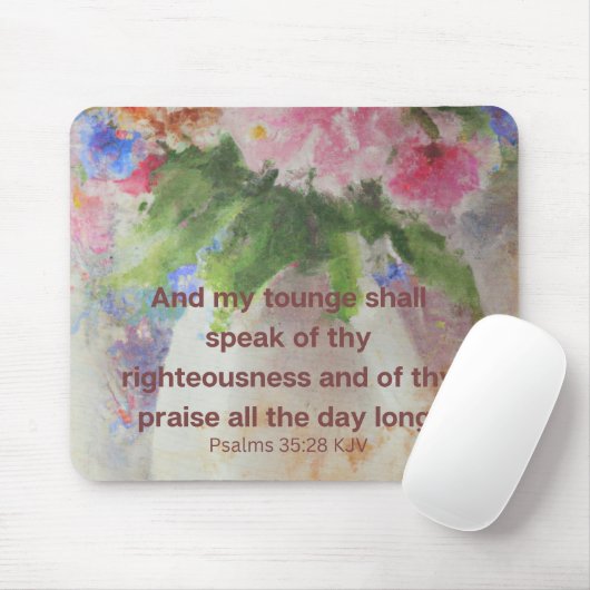 心地よいバイブル引用文 マウスパッド (マウス)