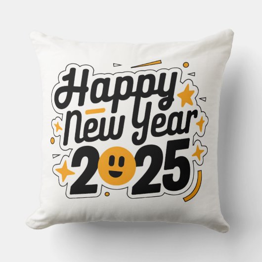 心地よいミーツお祝い2025年ピロー クッション (正面)