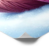 心地よい冬のクリスマスツリーで楽しい雪だるま ポスター (角)