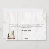 心地よい冬の願い |風化した木材国 シーズンカード (裏面)