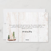 心地よい冬の願い |風化した木材国 シーズンカード (裏面)