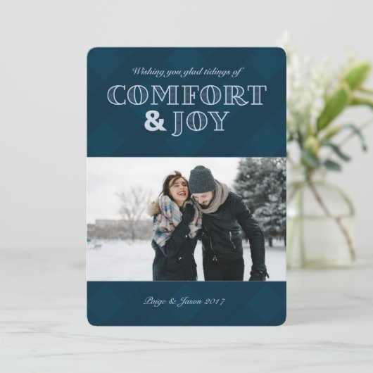 心地よい及び喜びの休日の写真カード シーズンカード (スタンド正面)