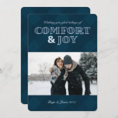 心地よい及び喜びの休日の写真カード シーズンカード (正面/裏面)