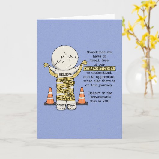 心地よい帯 カード (黄色い花)