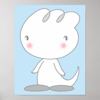 心地よい恐竜のキャラクター ポスター