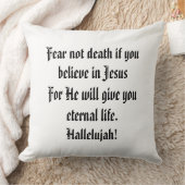 心地よい枕悔やみや弔慰は主を恐れて クッション (ブランケット)