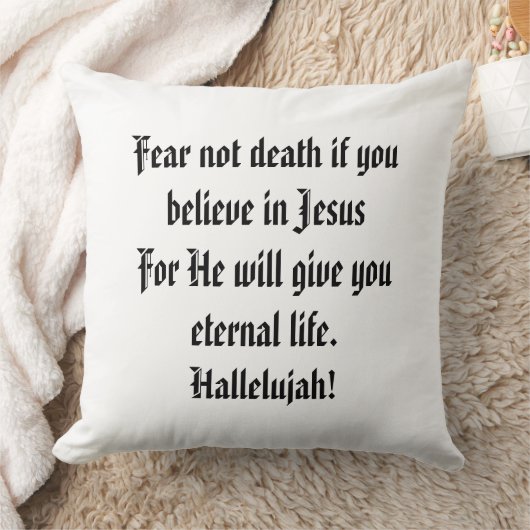 心地よい枕悔やみや弔慰は主を恐れて クッション (ブランケット)